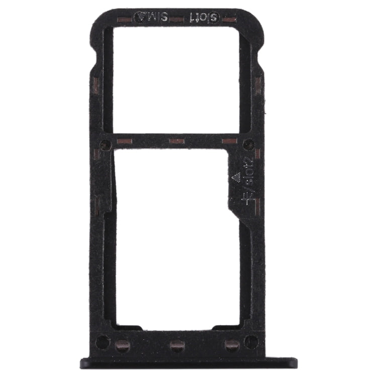 SIM Card Tray + SIM Card Tray / Micro SD Card for Huawei Enjoy 7 (Black) - Card Socket by PMc TechLife | Online Shopping South Africa | PMc TechLife | Buy Now Pay Later Mobicred