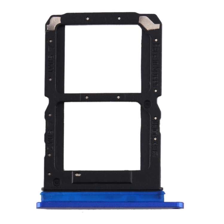 For OPPO Reno Ace SIM Card Tray + SIM Card Tray (Blue) - Card Socket by PMc TechLife | Online Shopping South Africa | PMc TechLife | Buy Now Pay Later Mobicred