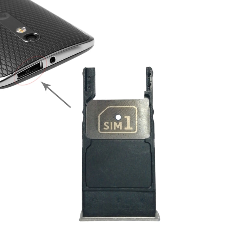 SIM Card Tray + Micro SD Card Tray for Motorola Moto X Style / XT1575(Silver) - Card Socket by PMc TechLife | Online Shopping South Africa | PMc TechLife | Buy Now Pay Later Mobicred