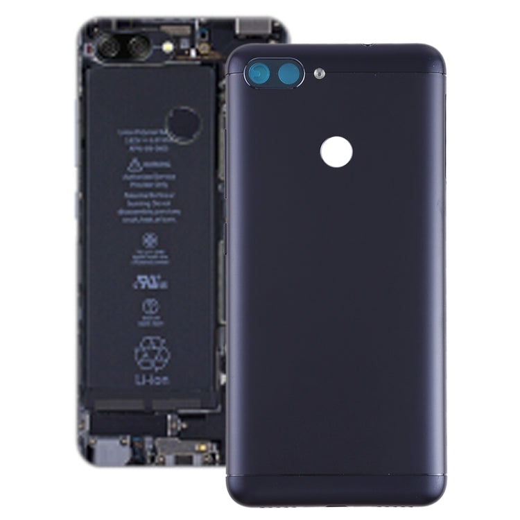 Back Cover with Camera Lens & Side Keys for Asus Zenfone Max Plus (M1) / ZB570TL(Black) - Back Cover by PMC Jewellery | Online Shopping South Africa | PMC Jewellery | Buy Now Pay Later Mobicred