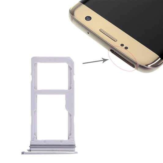 For Galaxy S7 Edge 2 SIM Card Tray / Micro SD Card Tray (White) - Galaxy S Series Parts by PMC Jewellery | Online Shopping South Africa | PMC Jewellery | Buy Now Pay Later Mobicred