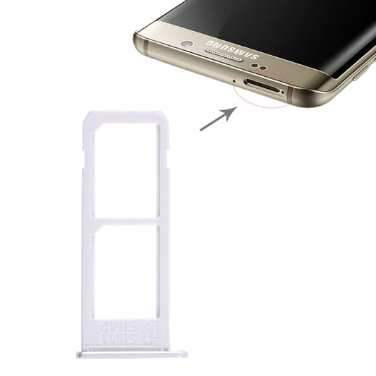 For Galaxy S6 Edge plus / S6 Edge+ 2 SIM Card Tray (Silver) - Galaxy S Series Parts by PMC Jewellery | Online Shopping South Africa | PMC Jewellery | Buy Now Pay Later Mobicred