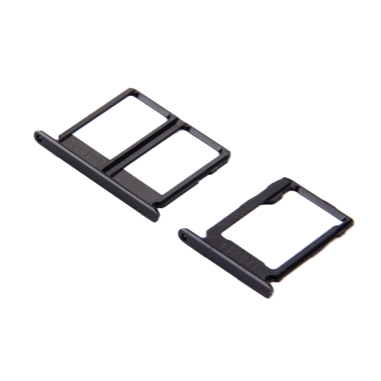 For Galaxy C9 Pro / C9000 SIM Card Tray + Micro SD Card Tray (Black) - Card Socket by PMC Jewellery | Online Shopping South Africa | PMC Jewellery