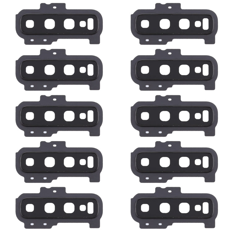 For Samsung Galaxy S10+ 10pcs Camera Lens Cover (Black) - Camera by PMC Jewellery | Online Shopping South Africa | PMC Jewellery