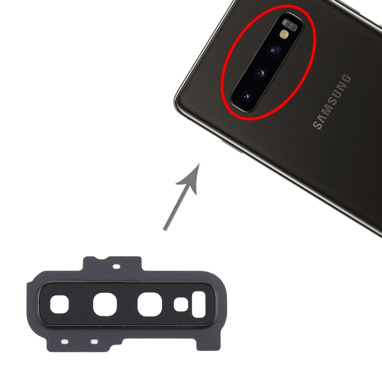 For Samsung Galaxy S10+ 10pcs Camera Lens Cover (Black) - Camera by PMC Jewellery | Online Shopping South Africa | PMC Jewellery