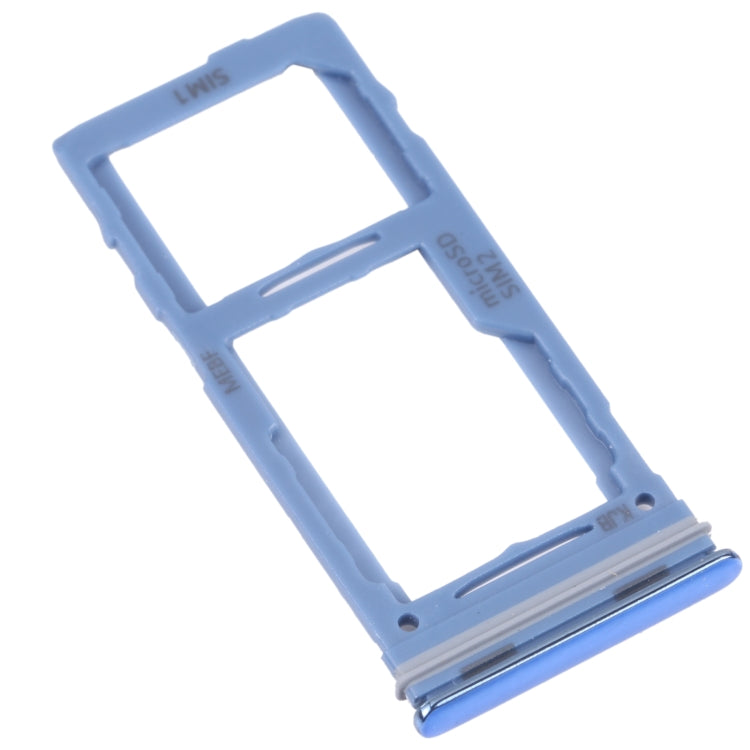 For Samsung Galaxy M52 5G SM-M526B Original SIM Card Tray + SIM Card Tray / Micro SD card tray (Blue) - Card Socket by PMC Jewellery | Online Shopping South Africa | PMC Jewellery | Buy Now Pay Later Mobicred