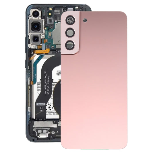 For Samsung Galaxy S22+ 5G SM-S906B Battery Back Cover with Camera Lens Cover (Pink) - Back Cover by PMC Jewellery | Online Shopping South Africa | PMC Jewellery | Buy Now Pay Later Mobicred