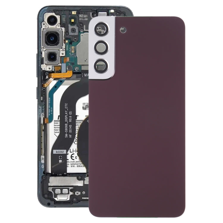 For Samsung Galaxy S22+ 5G SM-S906B Battery Back Cover with Camera Lens Cover (Purple) - Back Cover by PMC Jewellery | Online Shopping South Africa | PMC Jewellery | Buy Now Pay Later Mobicred