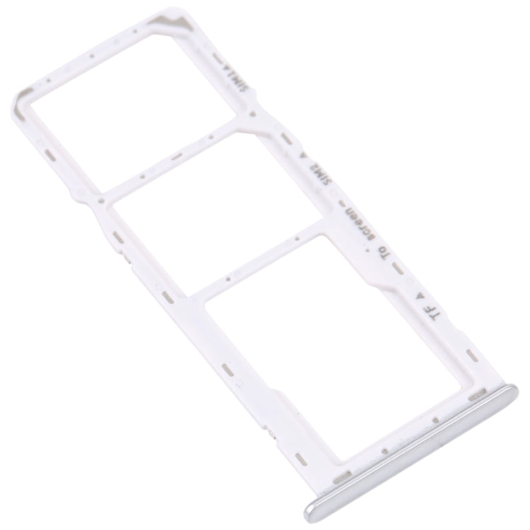 For Samsung Galaxy M42 5G SM-A436B Original SIM Card Tray + SIM Card Tray + Micro SD card tray (Silver) - Card Socket by PMC Jewellery | Online Shopping South Africa | PMC Jewellery