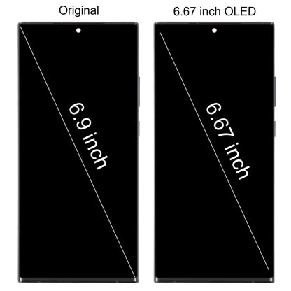 For Samsung Galaxy Note20 Ultra 5G SM-N986B 6.67 inch OLED LCD Screen Digitizer Full Assembly with Frame (Black) - Galaxy Note Series Parts by PMC Jewellery | Online Shopping South Africa | PMC Jewellery | Buy Now Pay Later Mobicred