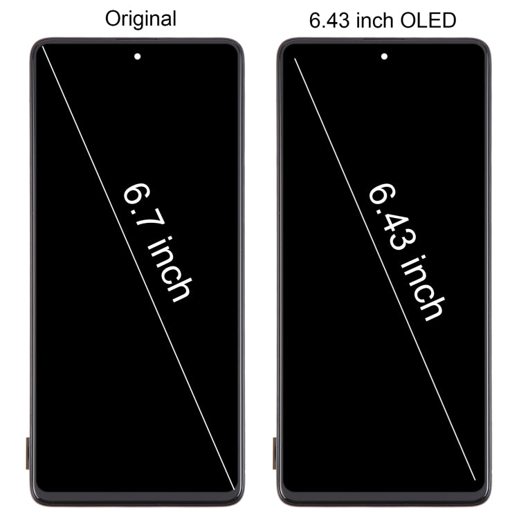 For Samsung Galaxy A71 4G SM-A715F 6.43 inch OLED LCD Screen Digitizer Full Assembly with Frame (Black) - LCD Screen by PMC Jewellery | Online Shopping South Africa | PMC Jewellery | Buy Now Pay Later Mobicred