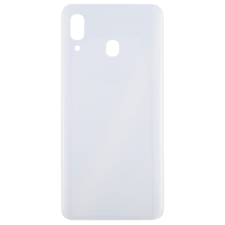 For Galaxy A30 SM-A305F/DS, A305FN/DS, A305G/DS, A305GN/DS Battery Back Cover (White) - Back Cover by PMC Jewellery | Online Shopping South Africa | PMC Jewellery | Buy Now Pay Later Mobicred