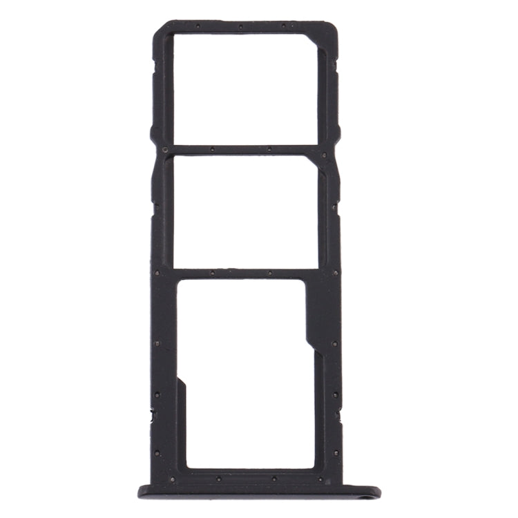 SIM Card Tray + SIM Card Tray + Micro SD Card Tray for Huawei Honor 8A Pro (Black) - Card Socket by PMc TechLife | Online Shopping South Africa | PMc TechLife | Buy Now Pay Later Mobicred