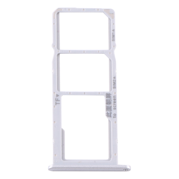 SIM Card Tray + SIM Card Tray + Micro SD Card Tray for Huawei Y6s (2020) (Silver) - Card Socket by PMc TechLife | Online Shopping South Africa | PMc TechLife | Buy Now Pay Later Mobicred