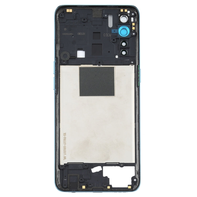 For OPPO A91/F15 PCPM00 CPH2001 CPH2021 Back Housing Frame (Baby Blue) - Frame Bezel Plate by PMC Jewellery | Online Shopping South Africa | PMC Jewellery | Buy Now Pay Later Mobicred