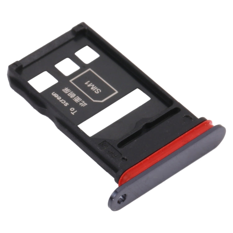 SIM Card Tray + SIM Card Tray for Honor V40 5G(Black) - Card Socket by PMc TechLife | Online Shopping South Africa | PMc TechLife | Buy Now Pay Later Mobicred