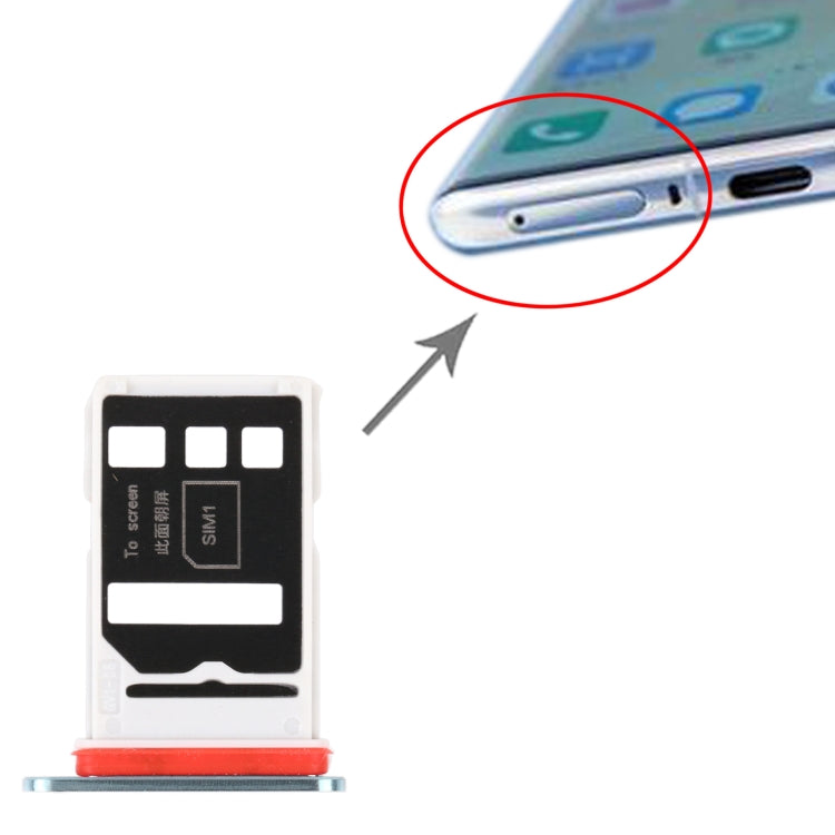 SIM Card Tray + SIM Card Tray for Huawei Nova 8 Pro 5G (Green) - Card Socket by PMc TechLife | Online Shopping South Africa | PMc TechLife | Buy Now Pay Later Mobicred