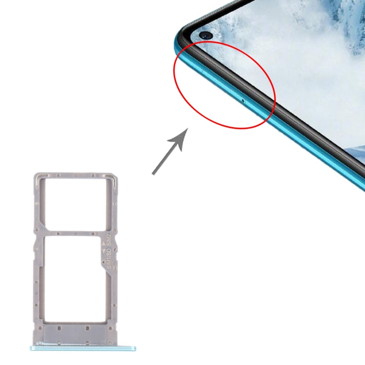 SIM Card Tray + SIM Card Tray / Micro SD Card Tray for Huawei Maimang 9 (Green) - Card Socket by PMc TechLife | Online Shopping South Africa | PMc TechLife | Buy Now Pay Later Mobicred