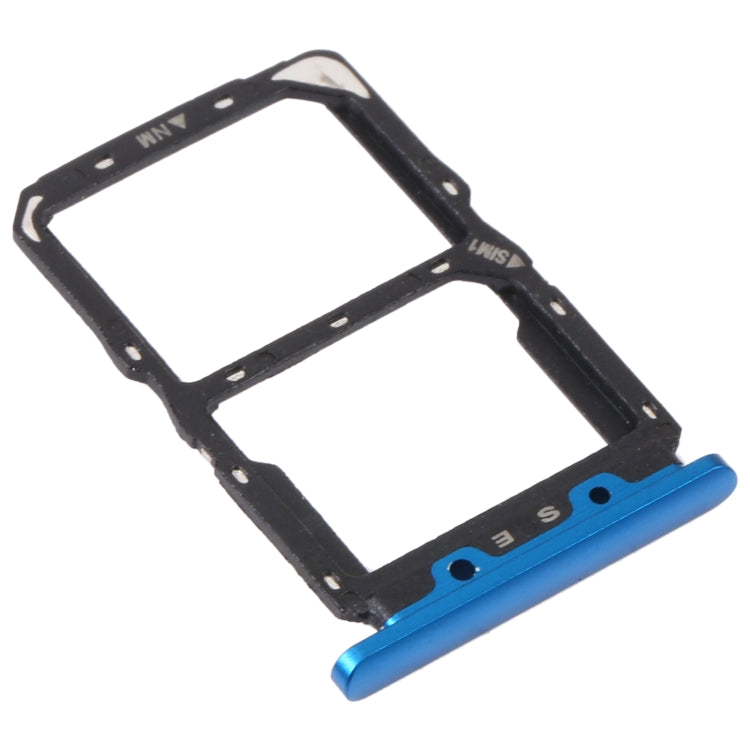 SIM Card Tray + NM Card Tray for Huawei Nova 5 Pro (Blue) - Card Socket by PMc TechLife | Online Shopping South Africa | PMc TechLife | Buy Now Pay Later Mobicred