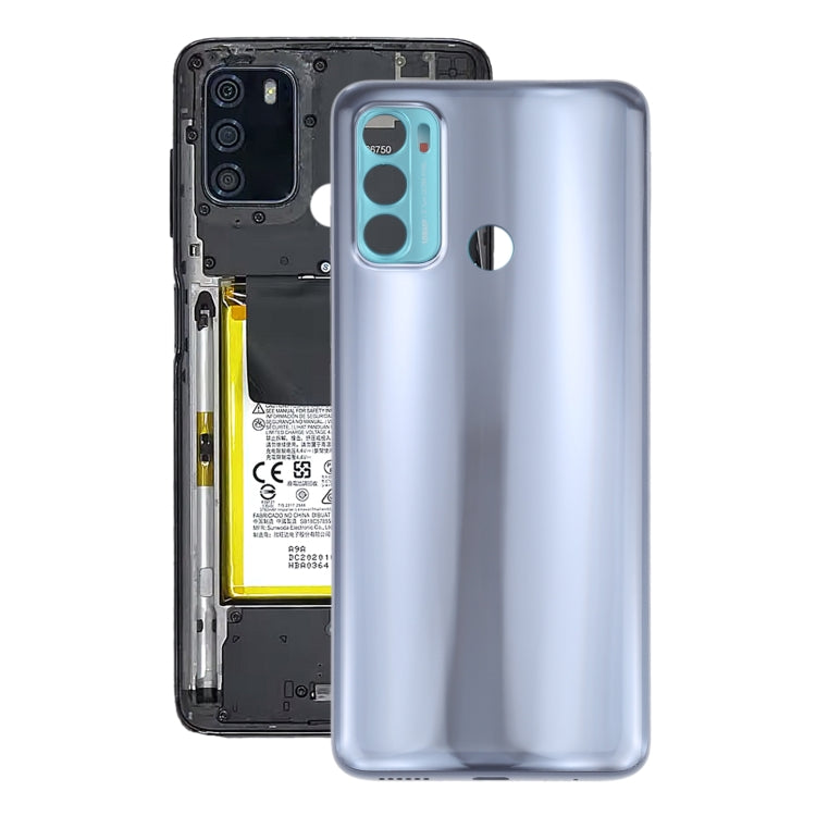 Battery Back Cover for Motorola Moto G60 / Moto G40 Fusion PANB0001IN PANB0013IN PANB0015IN PANV0001IN PANV0005IN PANV0009IN(Grey) - Back Cover by PMC Jewellery | Online Shopping South Africa | PMC Jewellery | Buy Now Pay Later Mobicred