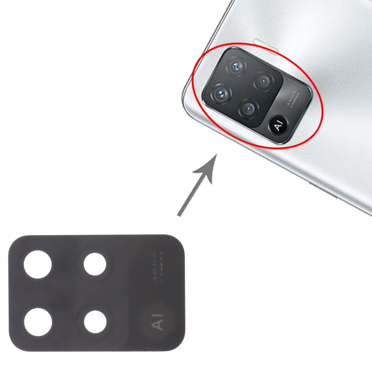 For OPPO Reno5 F CPH2217 10pcs Back Camera Lens - free shipping - PMc TechLife - Order now!