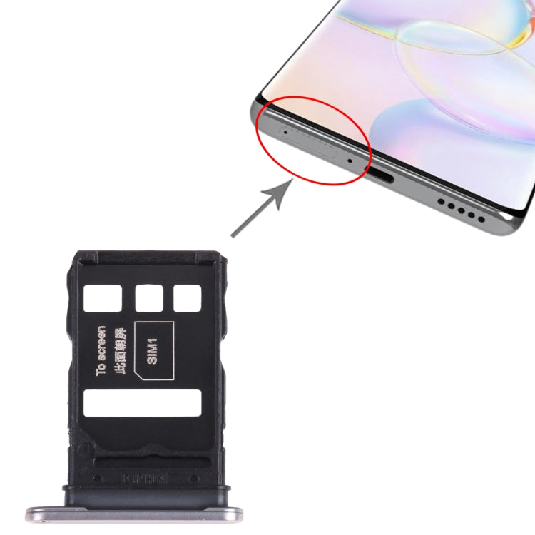 SIM Card Tray + SIM Card Tray for Honor 50 (Silver) - Card Socket by PMc TechLife | Online Shopping South Africa | PMc TechLife | Buy Now Pay Later Mobicred