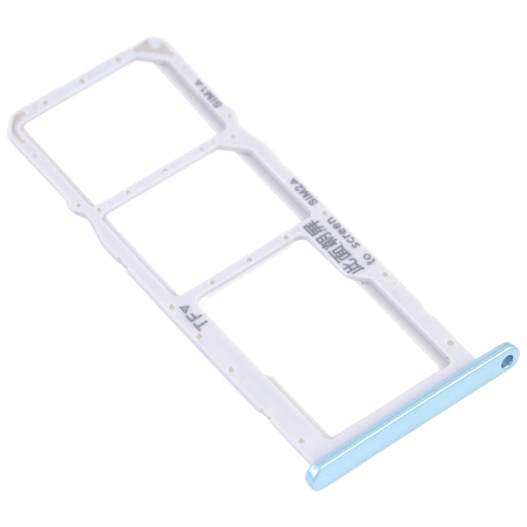 SIM Card Tray + SIM Card Tray + Micro SD Card Tray for Honor 9A(Blue) - Card Socket by PMc TechLife | Online Shopping South Africa | PMc TechLife | Buy Now Pay Later Mobicred