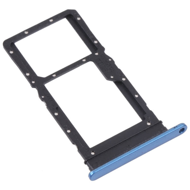 SIM Card Tray + SIM Card Tray / Micro SD Card Tray for Honor Play 30 Plus(Blue) - Card Socket by PMc TechLife | Online Shopping South Africa | PMc TechLife | Buy Now Pay Later Mobicred