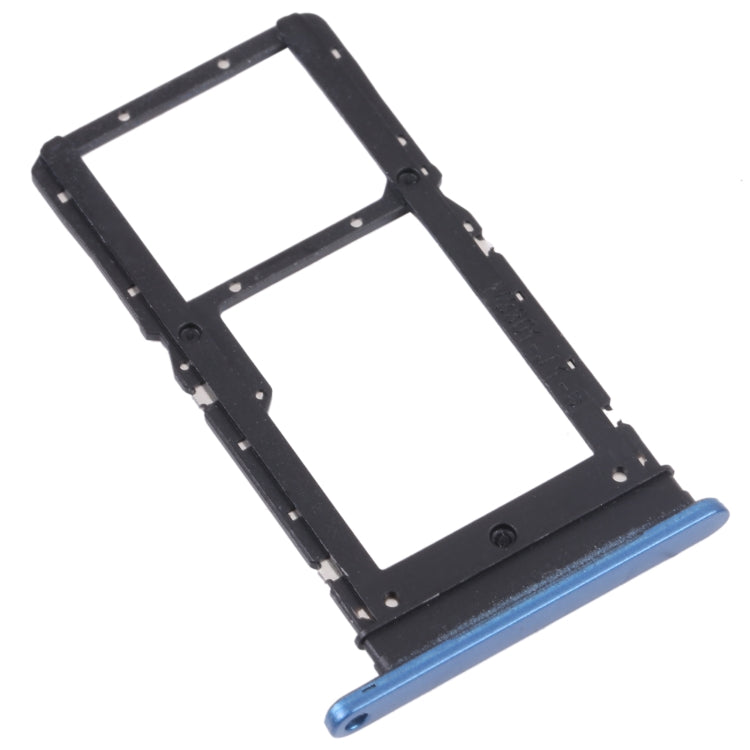 SIM Card Tray + SIM Card Tray / Micro SD Card Tray for Honor Play 30 Plus(Blue) - Card Socket by PMc TechLife | Online Shopping South Africa | PMc TechLife | Buy Now Pay Later Mobicred