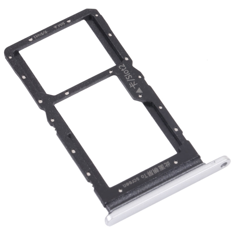 SIM Card Tray + SIM Card Tray / Micro SD Card Tray for Honor Play 20 (Silver) - Card Socket by PMc TechLife | Online Shopping South Africa | PMc TechLife | Buy Now Pay Later Mobicred