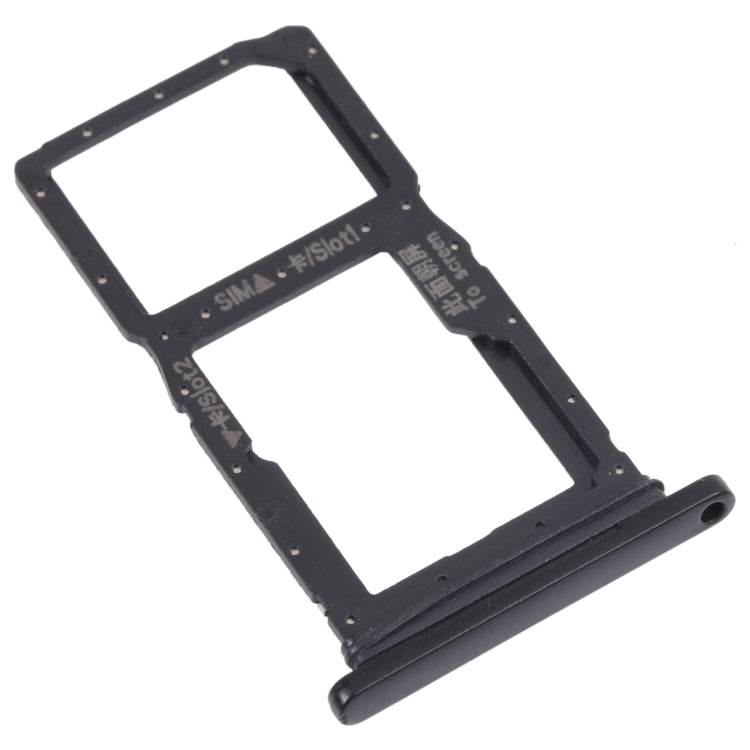 SIM Card Tray + SIM Card Tray / Micro SD Card Tray for Honor 9X (Black) - Card Socket by PMc TechLife | Online Shopping South Africa | PMc TechLife | Buy Now Pay Later Mobicred