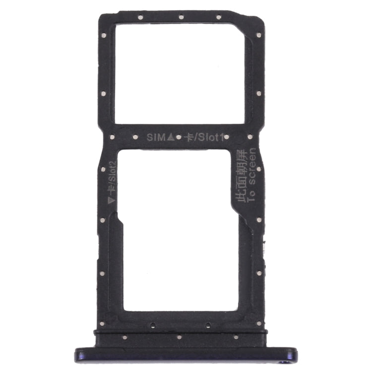 SIM Card Tray + SIM Card Tray / Micro SD Card Tray for Honor 9X (Purple) - Card Socket by PMc TechLife | Online Shopping South Africa | PMc TechLife | Buy Now Pay Later Mobicred