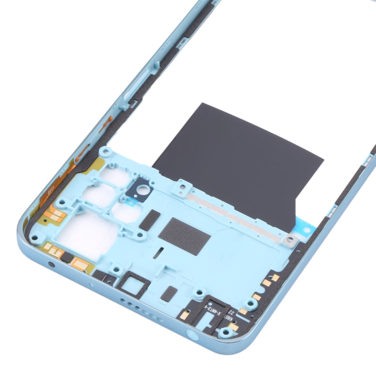 Middle Frame Bezel Plate for Xiaomi Poco X4 Pro 5G/Redmi Note 11E Pro(Blue) - Frame Bezel Plate by PMC Jewellery | Online Shopping South Africa | PMC Jewellery | Buy Now Pay Later Mobicred