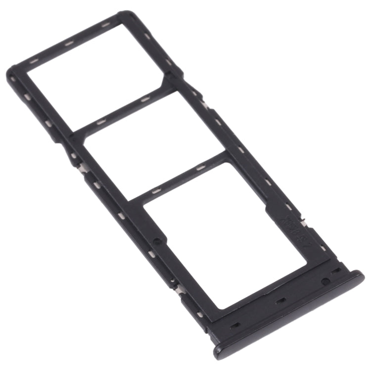 For Tecno Spark 7 Pro SIM Card Tray + SIM Card Tray + Micro SD Card Tray (Black) - Card Tray by PMc TechLife | Online Shopping South Africa | PMc TechLife | Buy Now Pay Later Mobicred