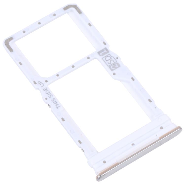 For Motorola Moto G52 SIM Card Tray + SIM / Micro SD Card Tray (Silver) - Card Socket by PMC Jewellery | Online Shopping South Africa | PMC Jewellery