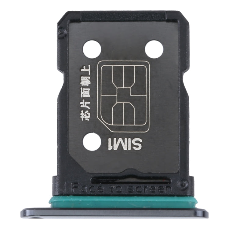 For OPPO Reno7 SE 5G SIM Card Tray + SIM Card Tray (Black) - Card Socket by PMc TechLife | Online Shopping South Africa | PMc TechLife | Buy Now Pay Later Mobicred
