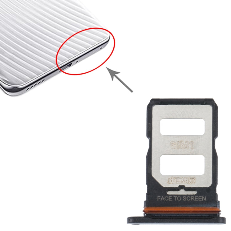 For Xiaomi Civi 2 SIM Card Tray + SIM Card Tray (Black) - Card Tray by PMc TechLife | Online Shopping South Africa | PMc TechLife | Buy Now Pay Later Mobicred