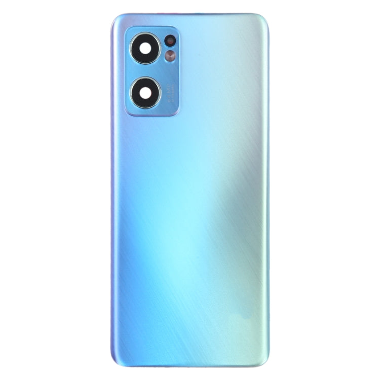 For OPPO Reno7 5G Original Battery Back Cover with Camera Lens Cover(Blue) - Back Cover by PMC Jewellery | Online Shopping South Africa | PMC Jewellery