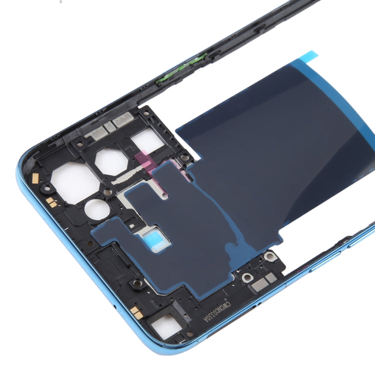 For OPPO Reno5 5G Original Middle Frame Bezel Plate (Blue) - Frame Bezel Plate by PMC Jewellery | Online Shopping South Africa | PMC Jewellery