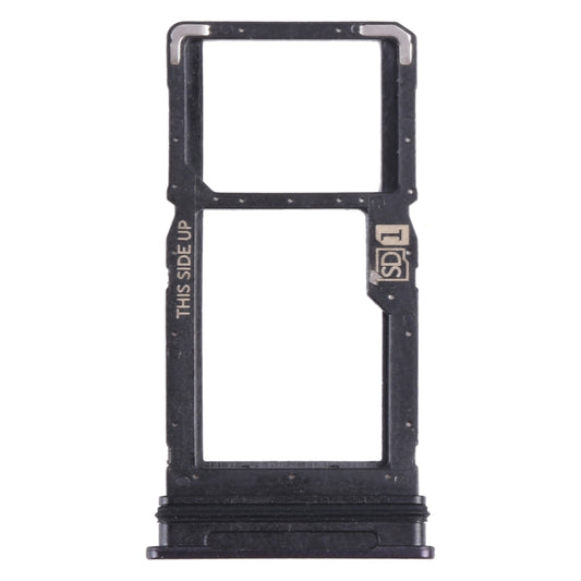 For Motorola One 5G Ace SIM Card Tray + Micro SD Card Tray (Black) - Card Socket by PMC Jewellery | Online Shopping South Africa | PMC Jewellery