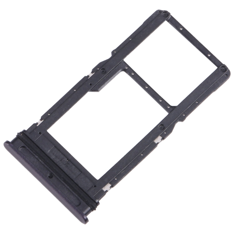 For Motorola One 5G Ace SIM Card Tray + Micro SD Card Tray (Black) - Card Socket by PMC Jewellery | Online Shopping South Africa | PMC Jewellery