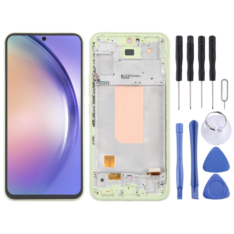 For Samsung Galaxy A54 5G SM-A546 6.43 inch OLED LCD Screen Digitizer Full Assembly with Frame (Green) - LCD Screen by PMC Jewellery | Online Shopping South Africa | PMC Jewellery | Buy Now Pay Later Mobicred