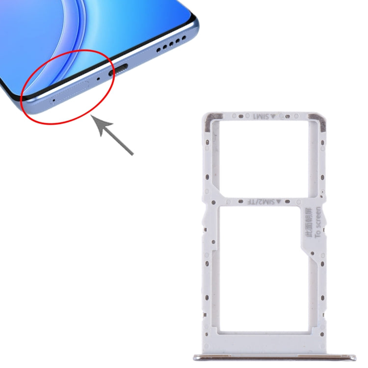 For Huawei Maimang 11 SIM + SIM / Micro SD Card Tray (Silver) - Card Socket by PMc TechLife | Online Shopping South Africa | PMc TechLife | Buy Now Pay Later Mobicred