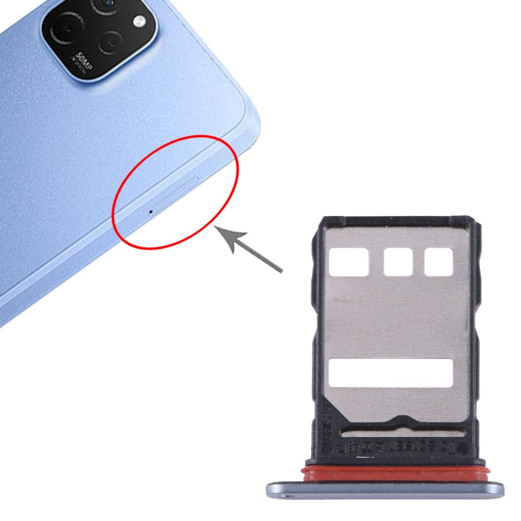 For Huawei Enjoy 50 Plus SIM Card Tray (Silver) - Card Socket by PMc TechLife | Online Shopping South Africa | PMc TechLife | Buy Now Pay Later Mobicred