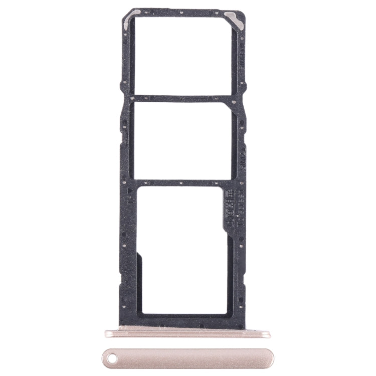 For Honor 10X Lite SIM + SIM + Micro SD Card Tray (Gold) - Card Socket by PMc TechLife | Online Shopping South Africa | PMc TechLife | Buy Now Pay Later Mobicred