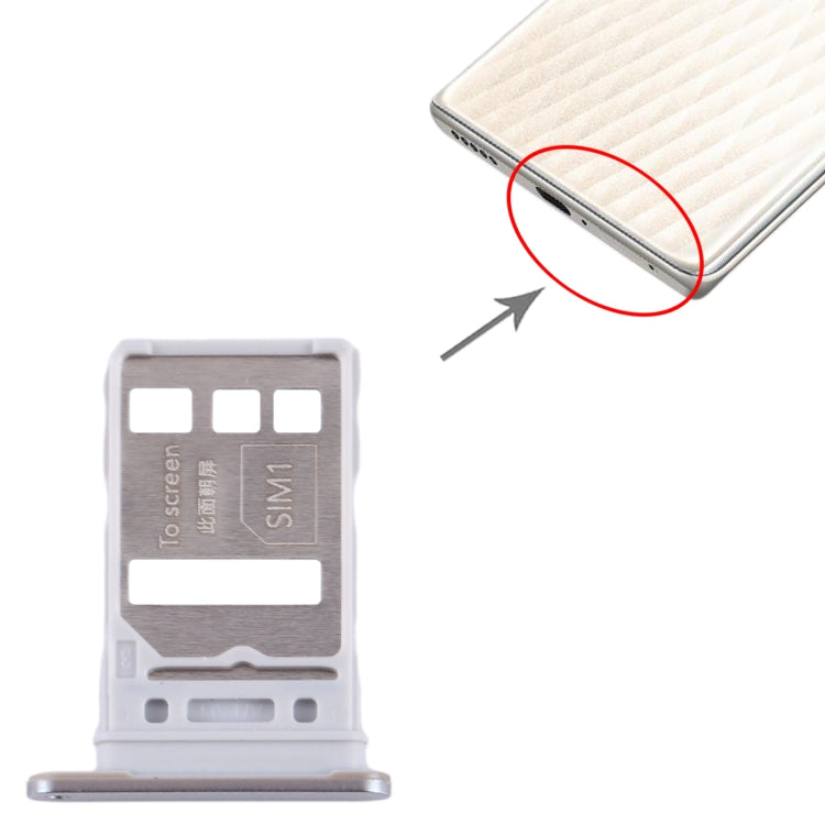 For Honor 80 Pro SIM + SIM Card Tray (Gold) - Card Socket by PMc TechLife | Online Shopping South Africa | PMc TechLife | Buy Now Pay Later Mobicred