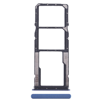 For Xiaomi Poco M4 Pro SIM Card Tray + SIM Card Tray + Micro SD Card Tray (Dark Blue) - Card Tray by PMC Jewellery | Online Shopping South Africa | PMC Jewellery