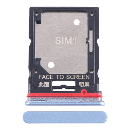 For Xiaomi Poco X4 GT SIM Card Tray + SIM Card Tray / Micro SD Card Tray (Blue) - Card Tray by PMC Jewellery | Online Shopping South Africa | PMC Jewellery