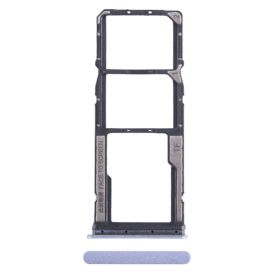 For Xiaomi Poco C65 SIM Card Tray + SIM Card Tray + Micro SD Card Tray (Purple) - Card Tray by PMC Jewellery | Online Shopping South Africa | PMC Jewellery