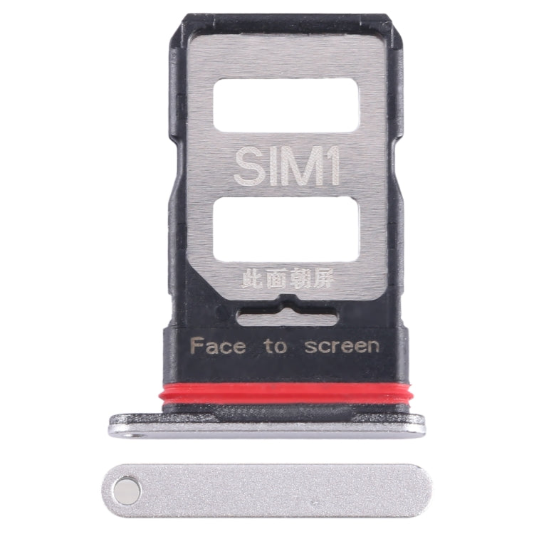 For Xiaomi Poco F5 Pro SIM Card Tray + SIM Card Tray (Silver) - Card Tray by PMC TechLife | Online Shopping South Africa | PMC TechLife